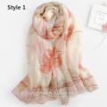 Top Seller Fashionable Lady Wool Blend Scarf Printing Merino Wool Scarf Women